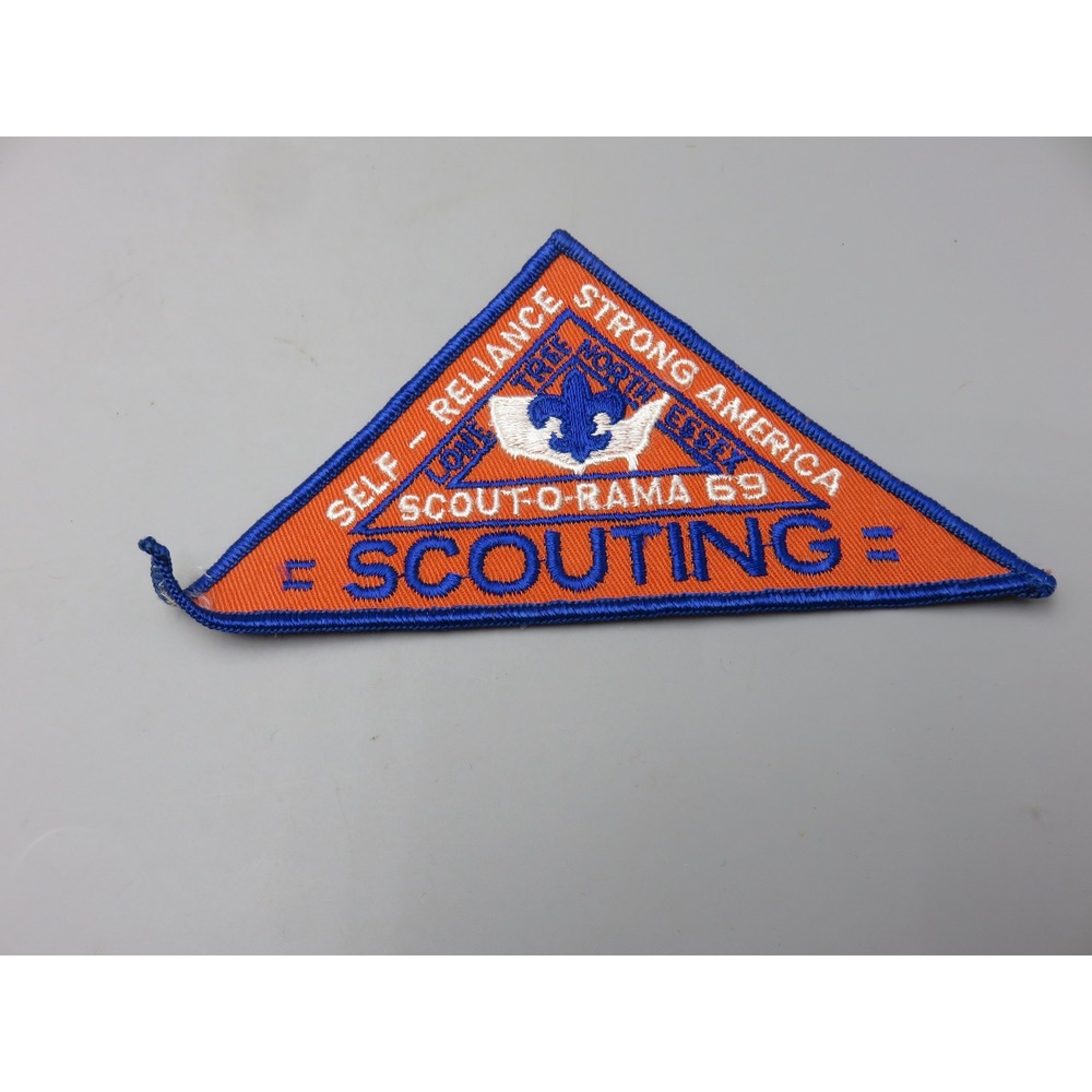 Vintage Boy Scouts of America Scout-O-Rama 69 North Essex Council Patch Orange
